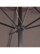 Freestanding Wind-Up Tilt Rectangular Parasol, 2 x 3m, Dark Grey