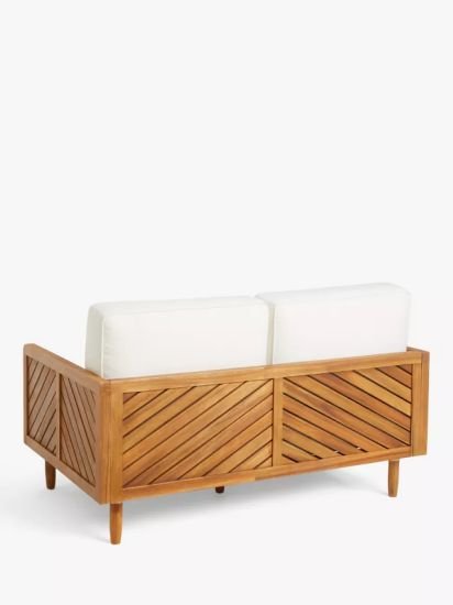 2-Seater Garden Sofa,(Acacia Wood)