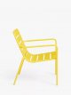 Metal Garden Lounge Chair, Yellow